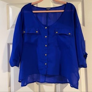 Charlotte Russe blue blouse